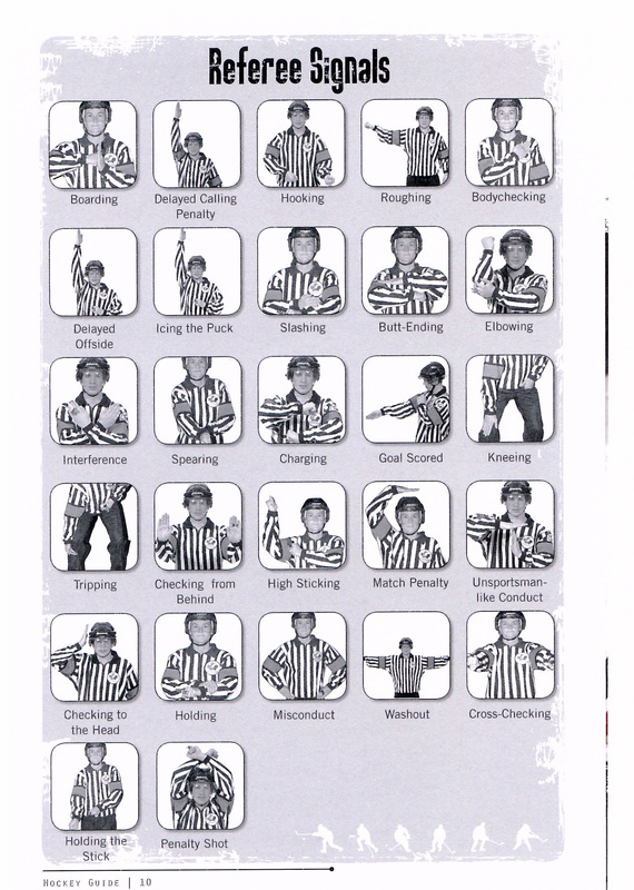 Official's Signals In Ice Hockey
